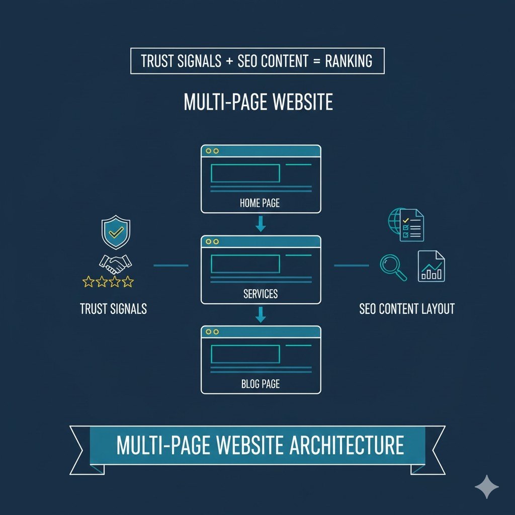 Full websites for SEO and long-term conversions