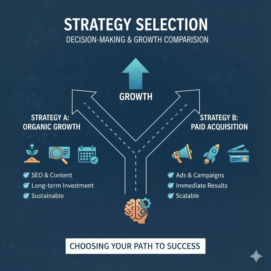 Choosing between landing pages and full websites